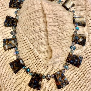 Sterling silver and stone necklace